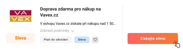 Jak využít slevu Vavex