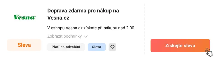 Jak využít slevu Vesna.cz