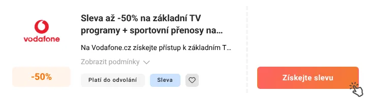 Jak využít slevu Vodafone.cz