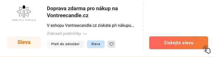 Jak využít slevu Vontreecandle.cz