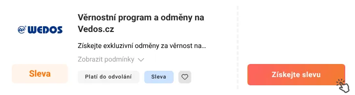 Jak využít slevu Vedos.cz