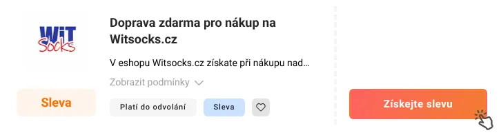Jak využít slevu Witsocks.cz