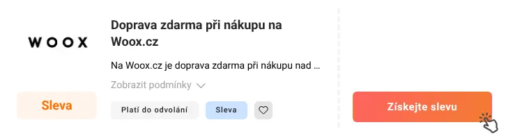 Jak využít slevu Woox.cz