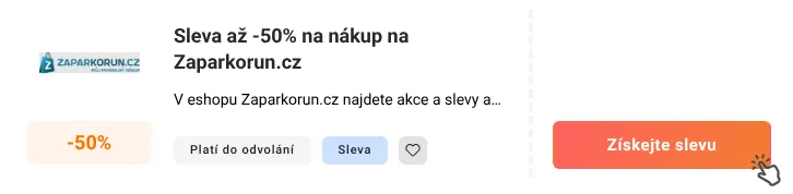 Jak využít slevu Zaparkorun.cz