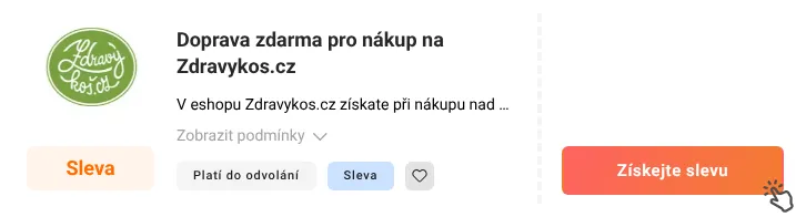 Jak využít slevu Zdravykos.cz