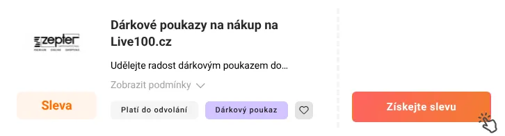 Jak využít slevu Live100.cz