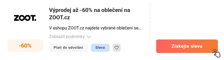 Jak využít slevu ZOOT.cz