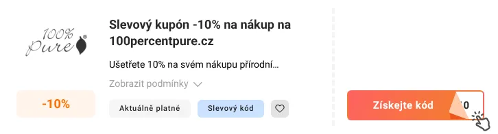Jak využít slevový kupón 100percentpure.cz