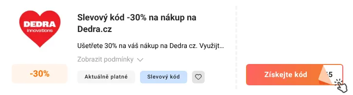 Jak využít slevový kód Dedra.cz
