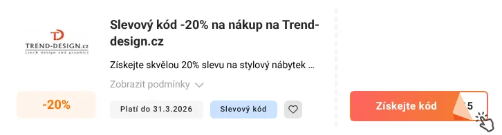 Jak využít slevový kupón Trend-design.cz