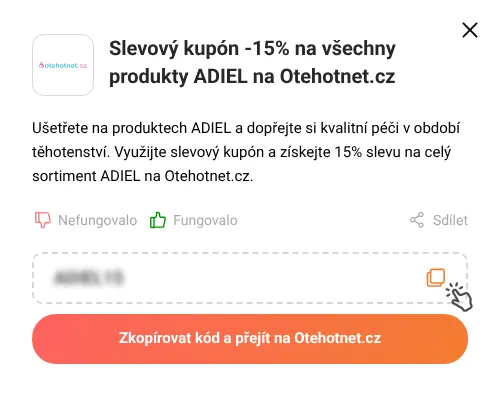 Návod jak zkopírovat slevový kupón Otehotnet.cz