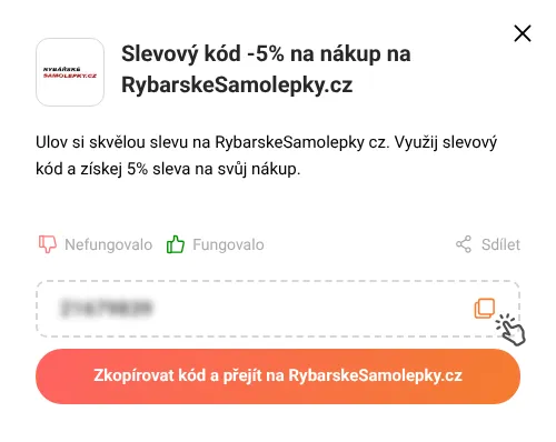 Návod jak zkopírovat slevový kupón RybarskeSamolepky.cz