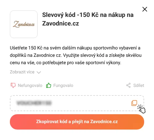 Návod jak zkopírovat slevový kupón Zavodnice.cz