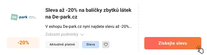 Jak využít slevu De-park.cz