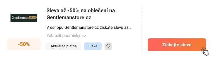 Jak využít slevu Gentlemanstore.cz