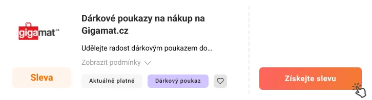 Jak využít slevu Gigamat.cz