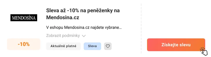 Jak využít slevu Mendosina.cz