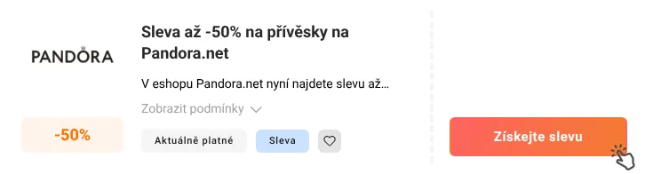 Jak využít slevu Pandora.net