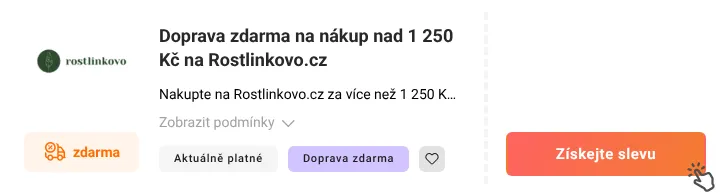 Jak využít slevu Rostlinkovo.cz