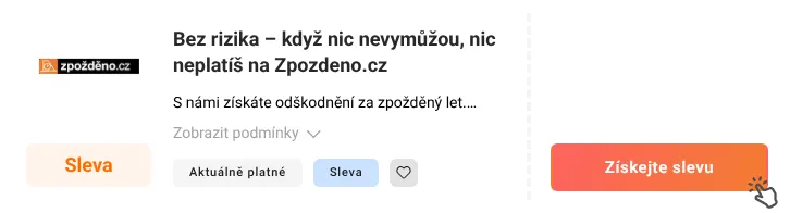 Jak využít slevu Zpozdeno.cz
