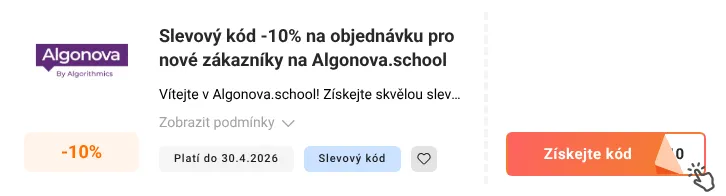 Jak využít promo kód Algonova.school