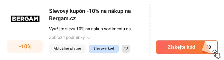 Jak využít slevový kupón Bergam.cz
