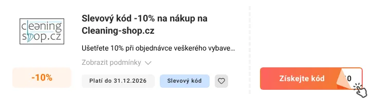 Jak využít slevový kupón Cleaning-shop.cz
