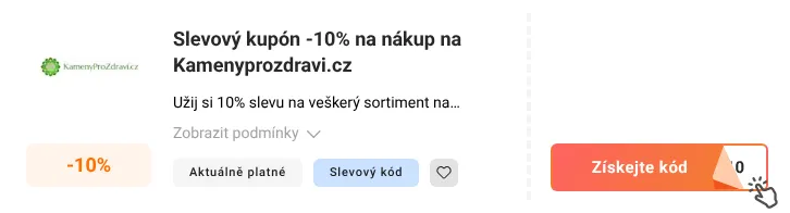 Jak využít slevový kód Kamenyprozdravi.cz
