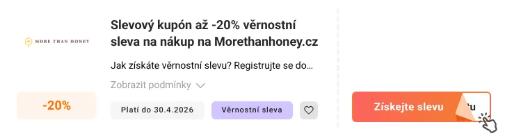 Jak využít slevový kupón Morethanhoney.cz