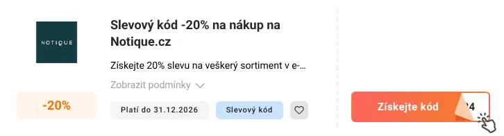 Jak využít slevový kód Notique.cz