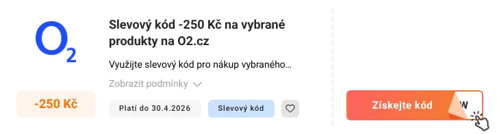 Jak využít slevový kód O2.cz