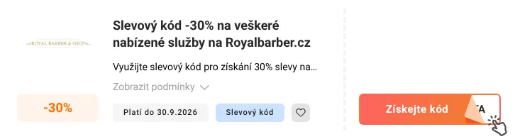 Jak využít slevový kód Royalbarber.cz