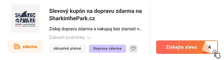 Jak využít slevový kupón SharkinthePark.cz