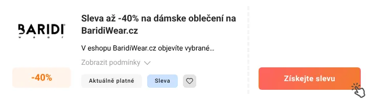 Jak využít slevu BaridiWear.cz