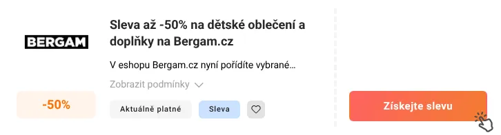 Jak využít slevu Bergam.cz