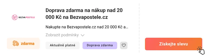 Jak využít slevu Bezvapostele.cz