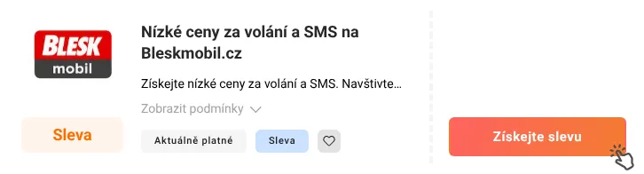Jak využít slevu Bleskmobil.cz