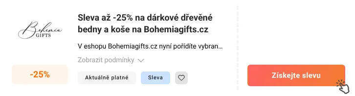 Jak využít slevu Bohemiagifts.cz