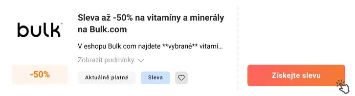Jak využít slevu Bulk.com