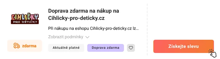 Jak využít slevu Cihlicky-pro-deticky.cz