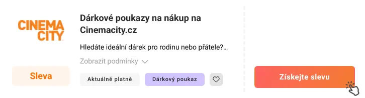 Jak využít slevu Cinemacity.cz