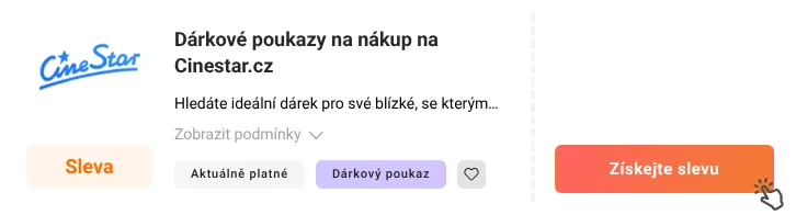 Jak využít slevu Cinestar.cz