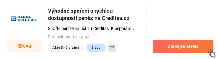 Jak využít slevu Creditas.cz