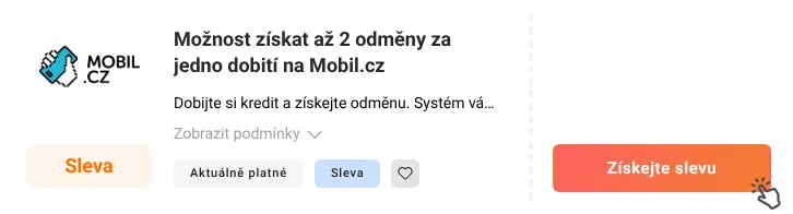 Jak využít slevu Mobil.cz