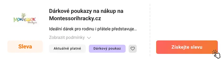Jak využít slevu Montessorihracky.cz
