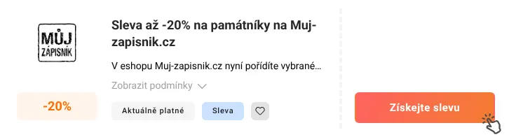 Jak využít slevu Muj-zapisnik.cz