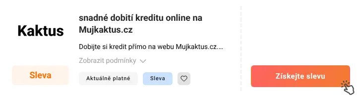 Jak využít slevu Mujkaktus.cz