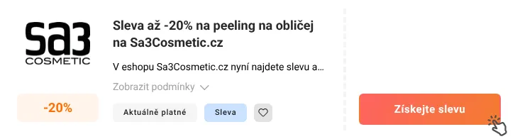 Jak využít slevu Sa3Cosmetic.cz