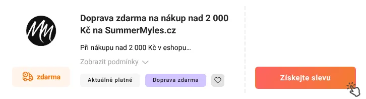 Jak využít slevu SummerMyles.cz