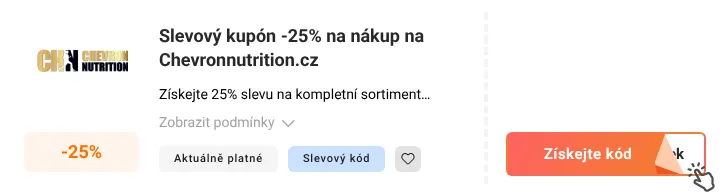 Jak využít slevový kupón Chevronnutrition.cz